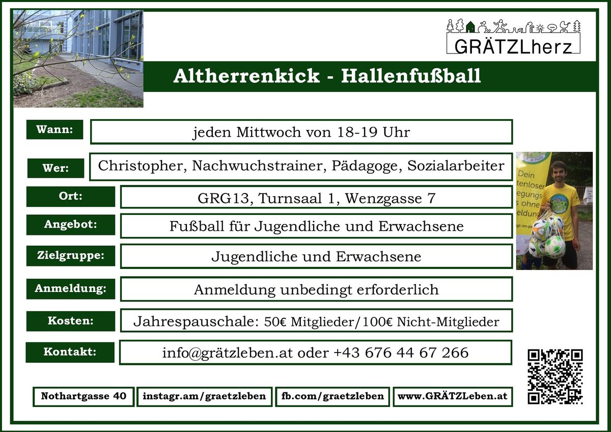 Altherrenkick-Hallenfu&szlig;ball